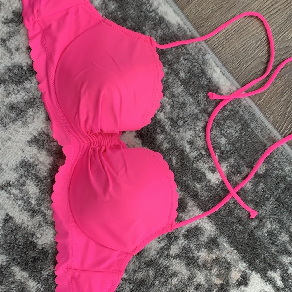 Victoria secret bathing suit top pink